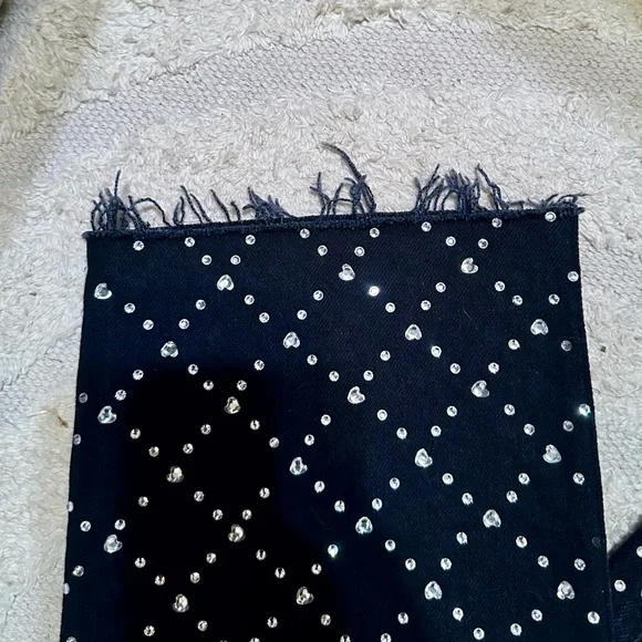 Topshop Strait Rhinestone Jeans - Picture 4 of 11